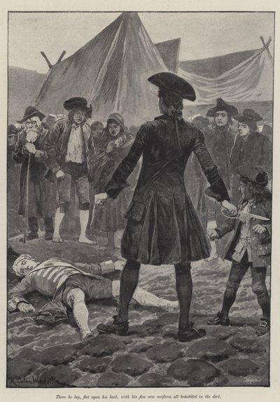 Illustratie voor A Colonel of The Empire, door Emily Lawless door Richard Caton Woodville junior
